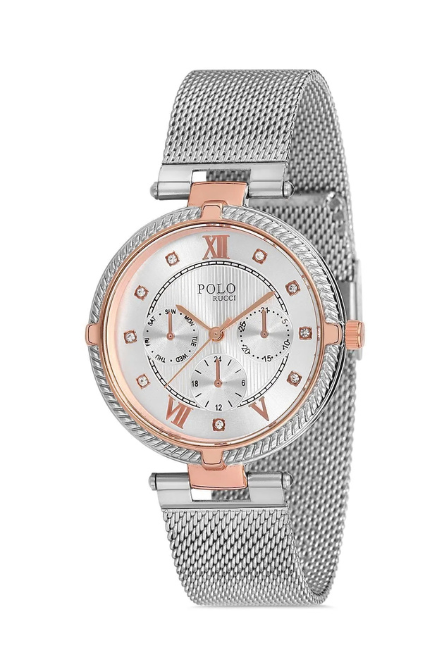 9678 Rose Women's Wristwatch with Straw Cord