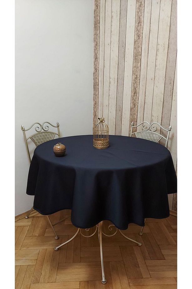 Lüks Fonluk Kumaştan Mamul,dertsiz,fiskos,yemek Masası Örtüsü .çap 150 Cm. - 2