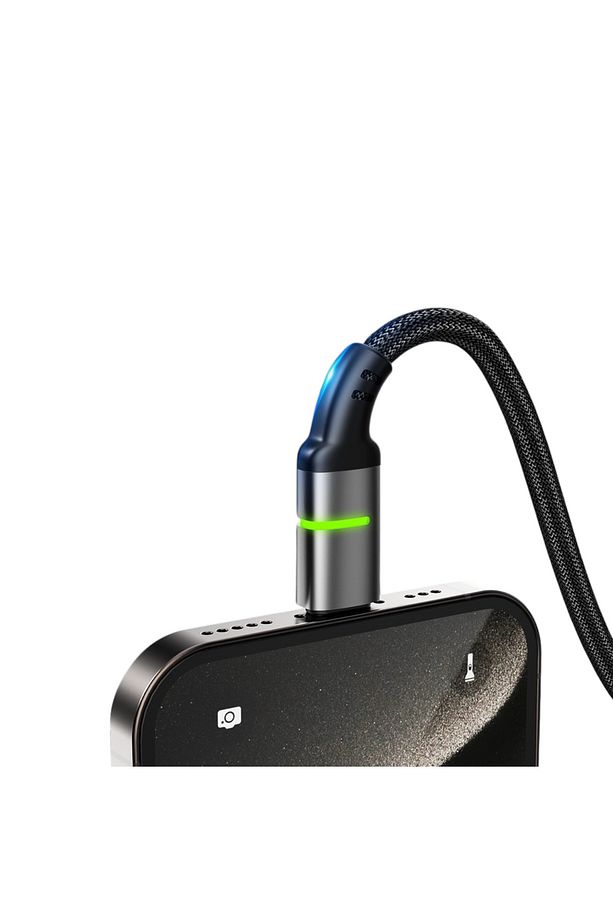 60 watt hızlı şarj type c süper kablosu 1m type-c To type-c İp örgü For İphone 15-16-Pro max+Samsung - 2