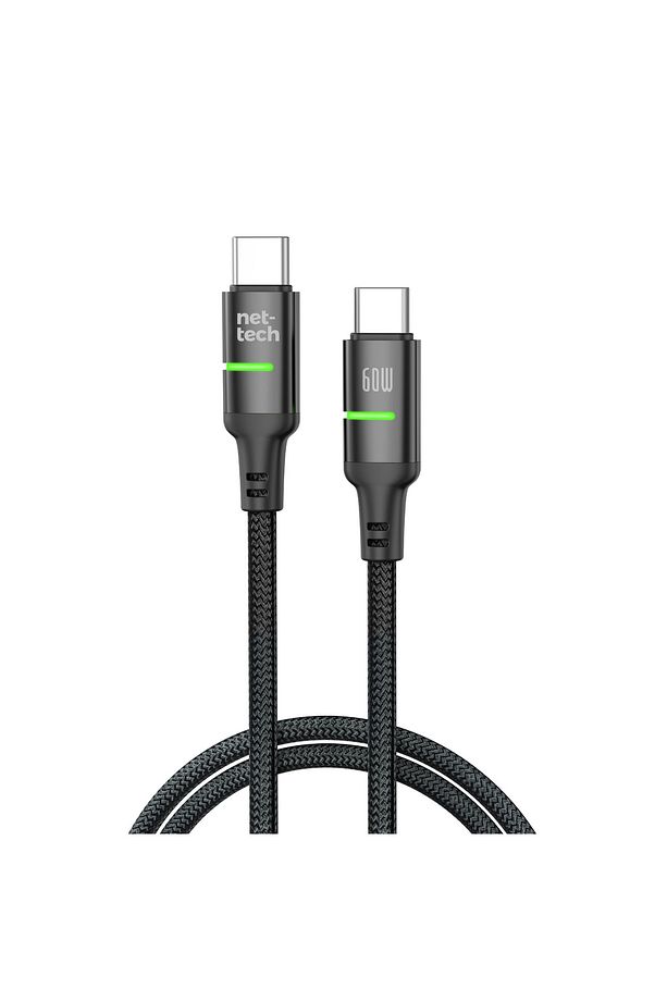 60 watt hızlı şarj type c süper kablosu 1m type-c To type-c İp örgü For İphone 15-16-Pro max+Samsung - 1