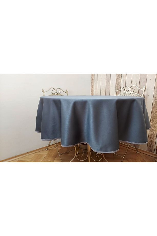 Lüks Fonluk Kumaştan Mamul,dertsiz,fiskos,yemek Masası Örtüsü .çap 150 Cm. - 2