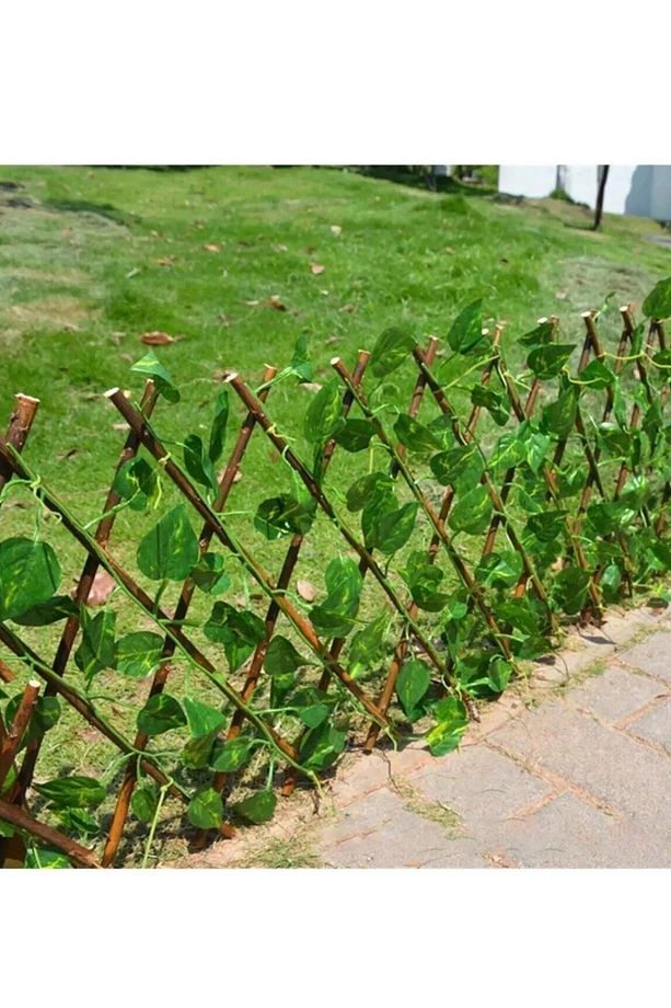 Yapay Sarmaşık Yaprak Çit Bahçe Balkon Çiti 3x1.2 M - 3