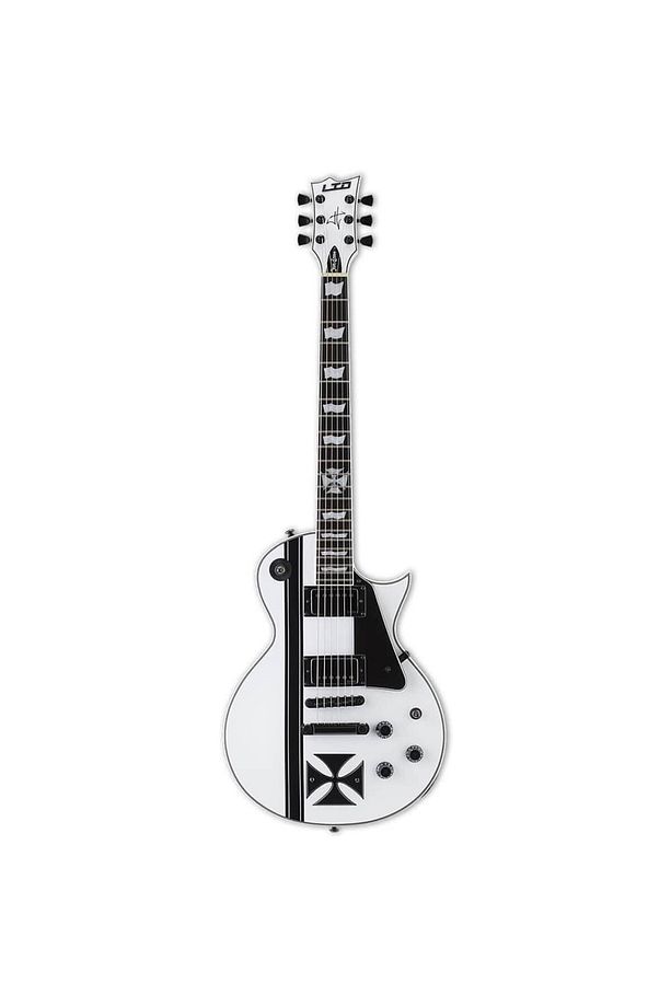 James Hetfield Signature Iron Cross Snow White Elektro Gitar - 2