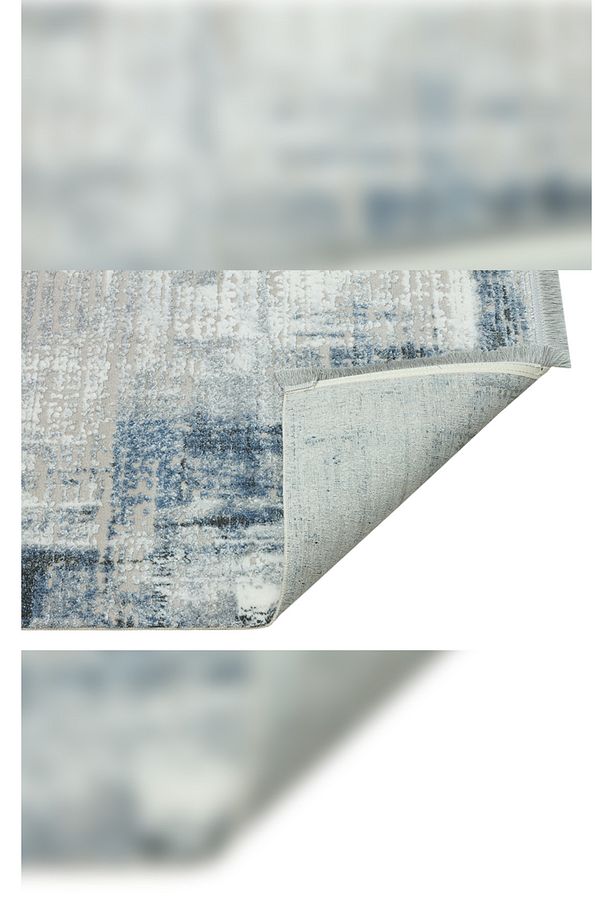 Halı Vivaldi 9721 Mavi Yumuşak Dokulu Akrilik İle Üretilen Kaliteli Makine Dokuması Halı - 3