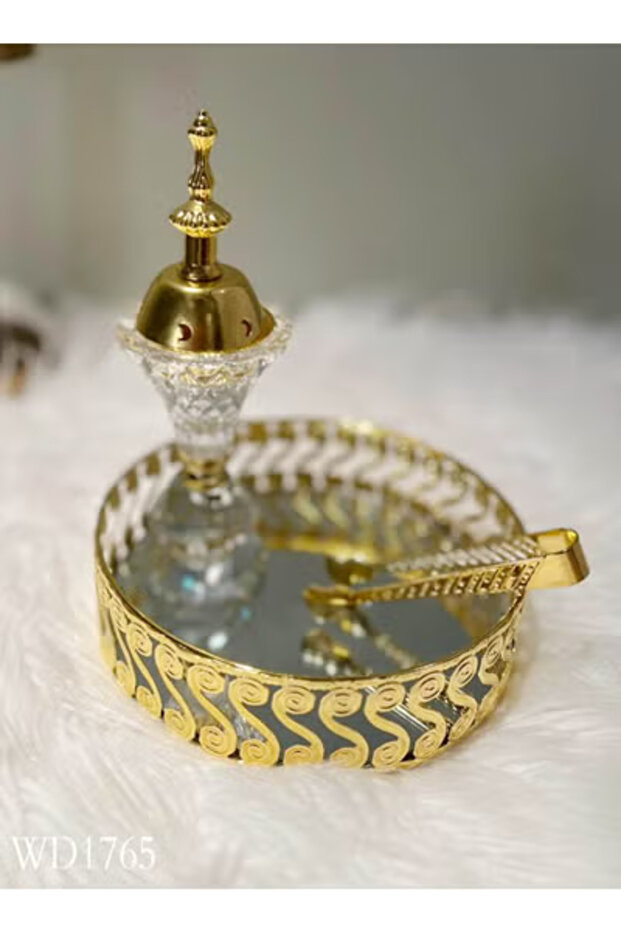 طقم مبخرة ملكية من الكريستال مكون من ثلاث قطع 3 في 1 1765