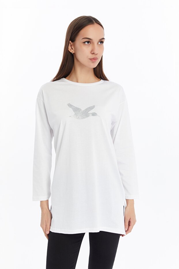 KUŞ BASKILI TUNİK - 6