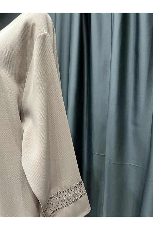 Koyu Bej Renk Pardesü - 5