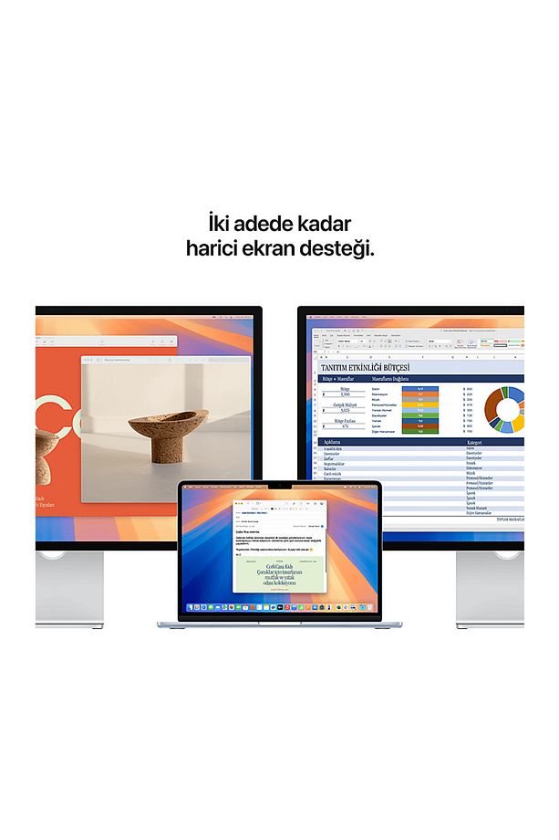 MC6T4TU/A/MacBook Air/Apple M4 İşlemci (10 Çekirdek CPU-8 Çekirdek GPU)/16GB RAM/256GB SSD/13. - 8