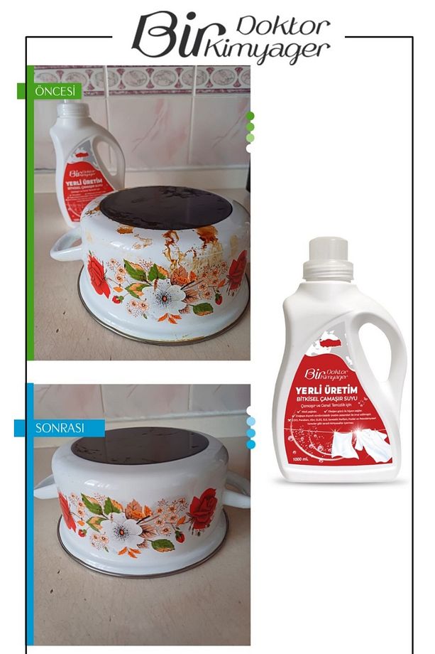 Yerli Üretim Bitkisel Çamaşır Suyu (1 L) - 6