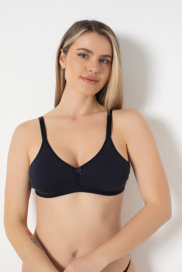 Seamless Cotton Modal Combed Basic Bra - 1