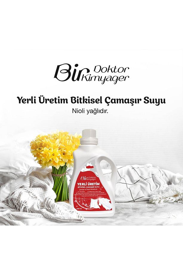 Yerli Üretim Bitkisel Çamaşır Suyu (1 L) - 4