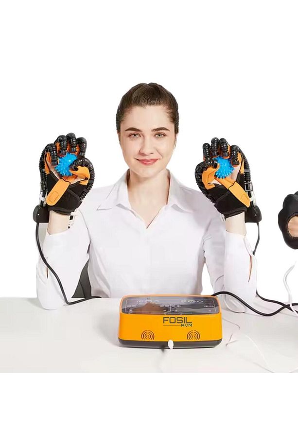 İki el beraber fizik eğitim rehabilitasyon robot eldiven çift el ( sağ ve sol ) - 6