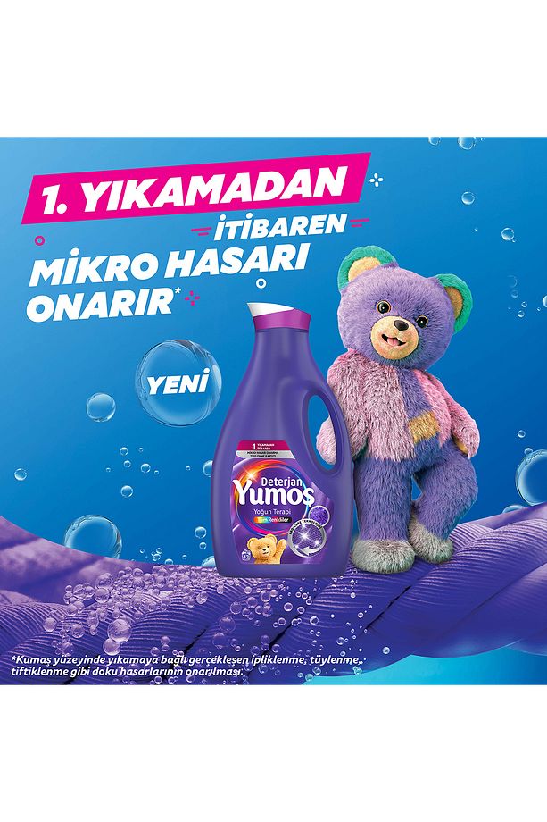 Yumoş Sıvı Deterjan Yoğun Terapi Tüm Renkliler İçin 2520 ml x3 - 4