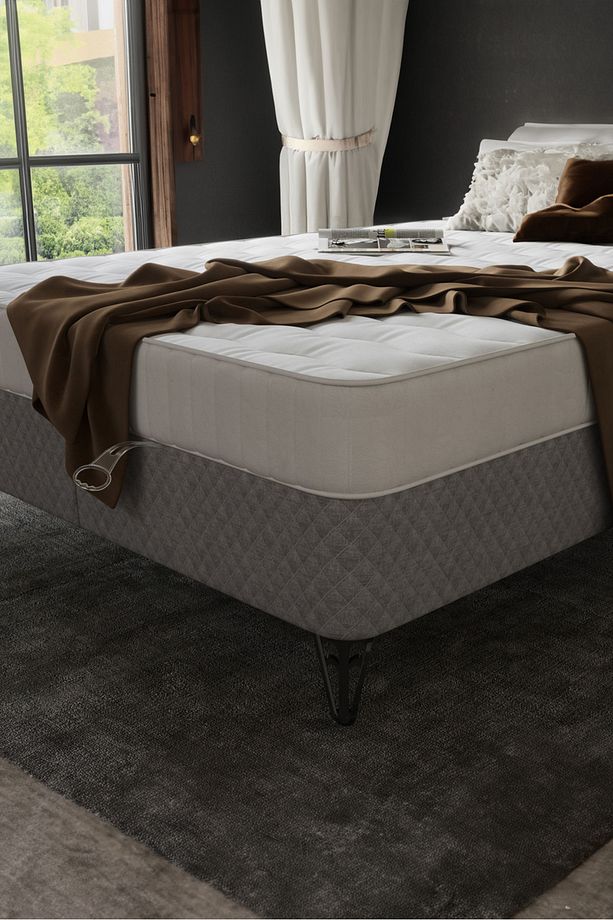 Pro Çift Kişilik Yatak Seti 150x200 / Ortopedik Yatak - Baza - Başlık / 3'lü Yatak Seti - 5