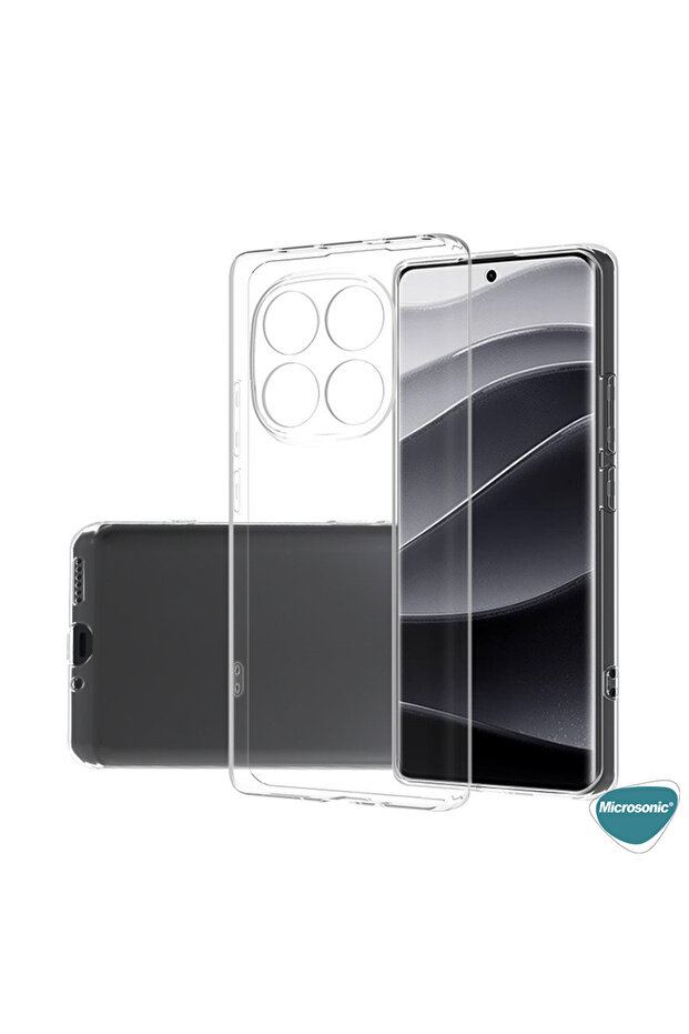Xiaomi Redmi Note 14 Pro Plus Kılıf Transparent Soft Şeffaf - 3