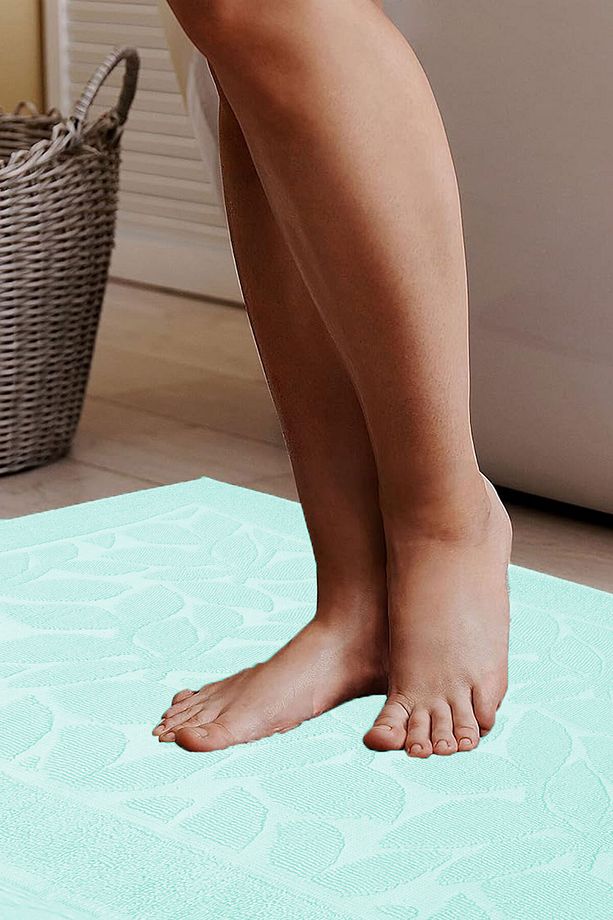 Büyük Banyo Ayak Havlusu % 100 Pamuk Desenli 50x100 Cm Soft - 2