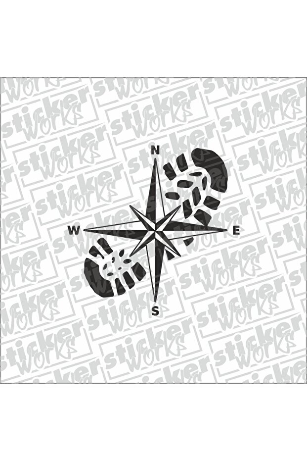 Compass Sticker - 1