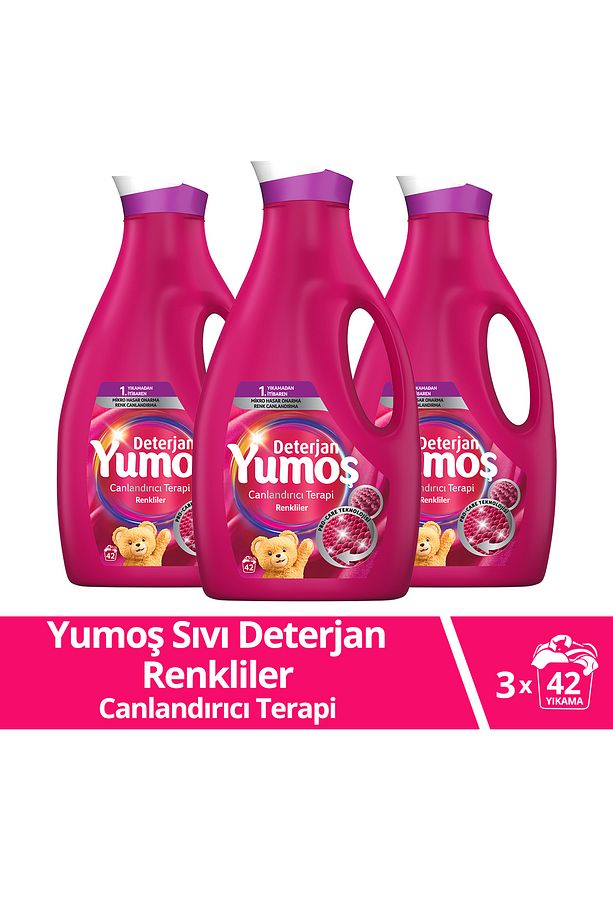 Sıvı Bakım Çamaşır Deterjanı Renkli Giysiler Için Renk Korumada Daha Iyisi Yok 2520 ml 3 Adet - 1