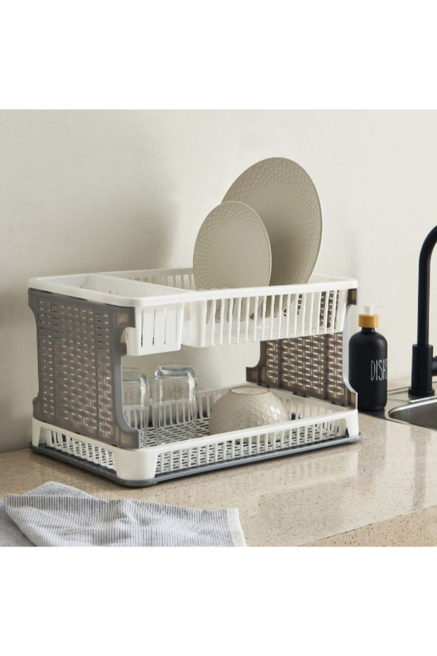 رف أطباق تيتان ذو طبقتين - 5