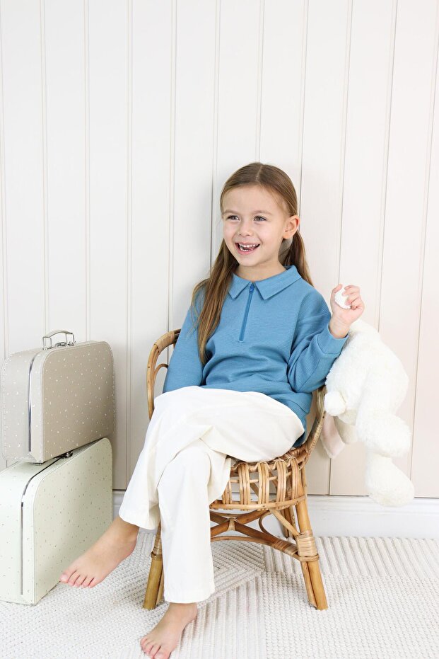 Waffle Theme Sweatshırt - 1