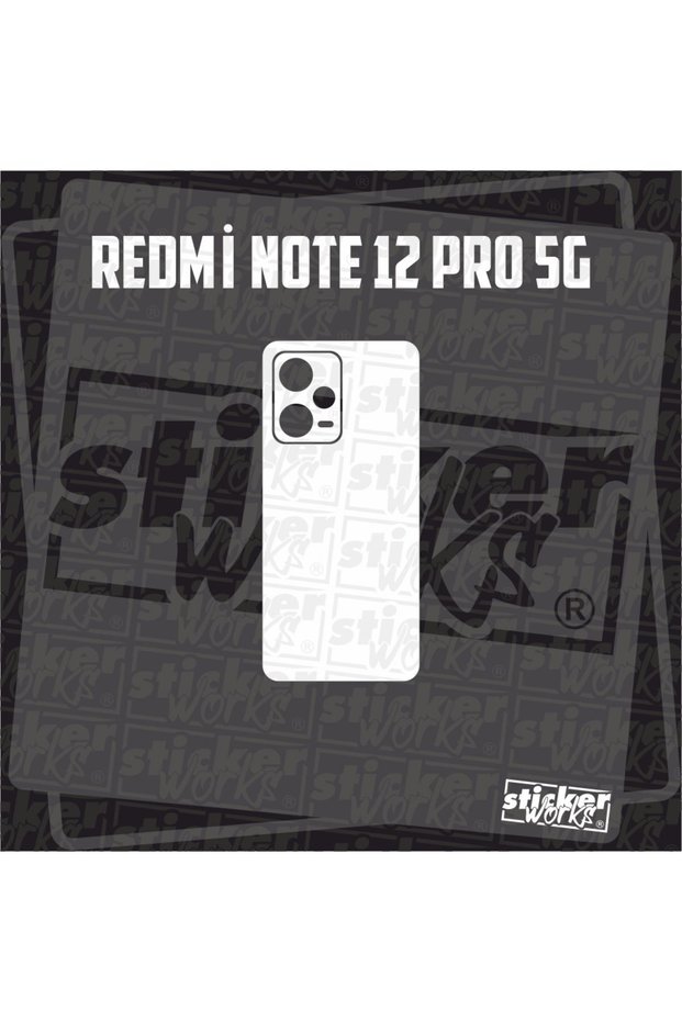 Redmi Note 12 Pro Compatible 5g Back Cover Sticker 5D Carbon Case Not