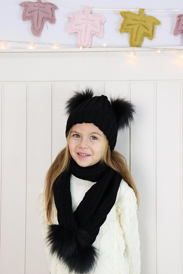 Children's and Baby's Scarf and Beanie Set