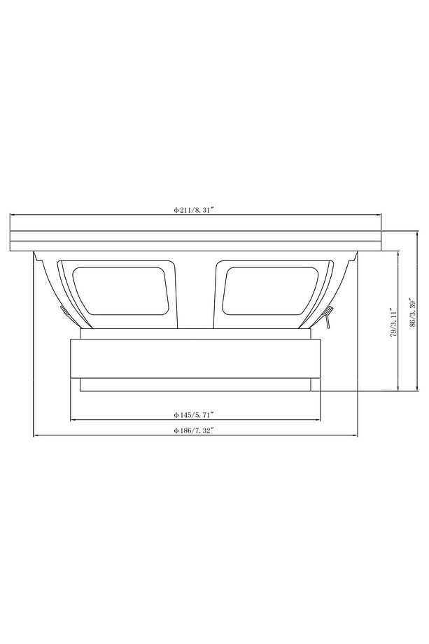 Rs-m8dm 20cm Midrange 450watt Max Power 150 Watt Rms Power (2 Adet ) - 6