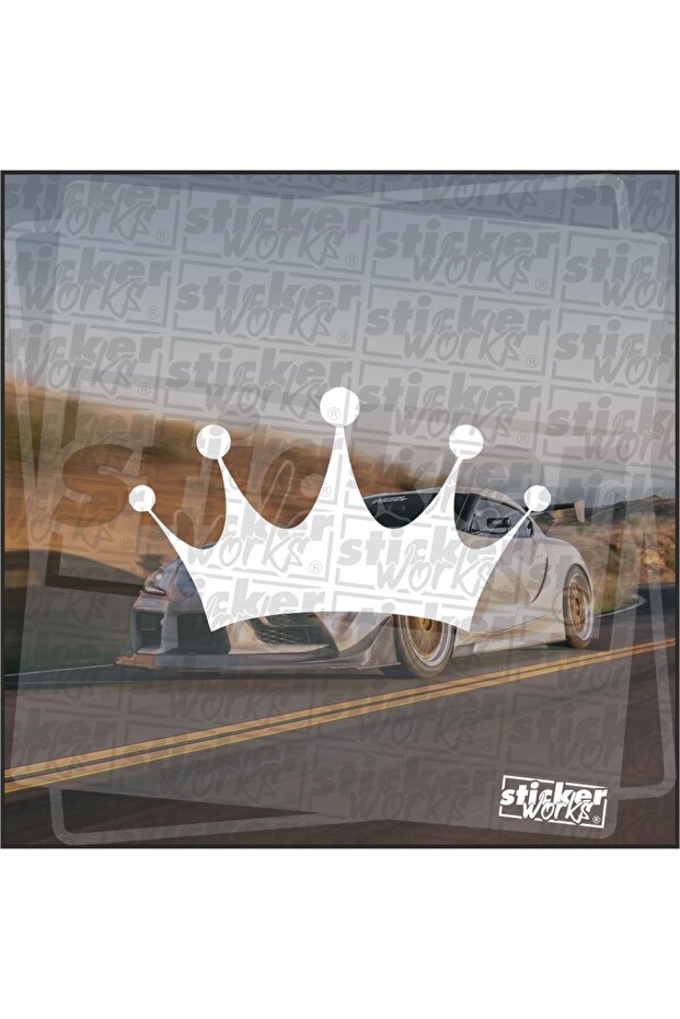 ملصق منقوش على شكل تاج الملك - 1