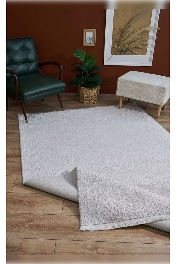 Halı Vivaldi 9771 Ekru Yumuşak Dokulu Akrilik İle Üretilen Kaliteli Makine Dokuması Halı - 2