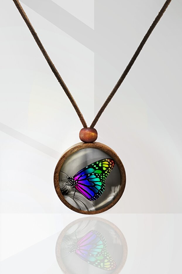 Butterfly Wooden Necklace