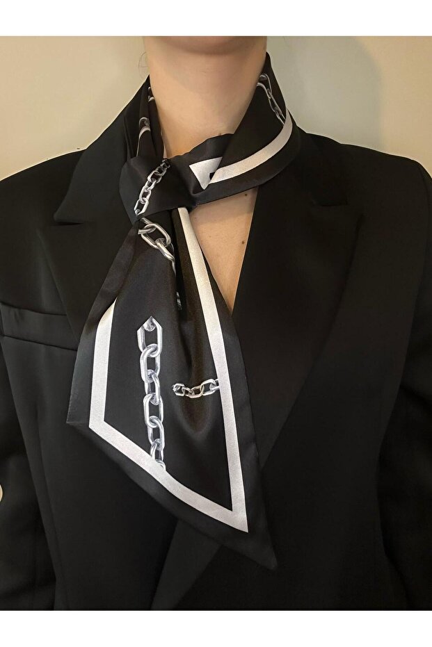 وشاح ربطة عنق بنمط سلسلة - 1