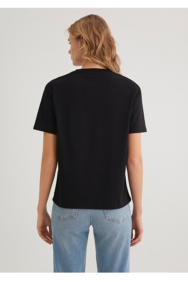 basic regular fit kadın t-shirt - 4