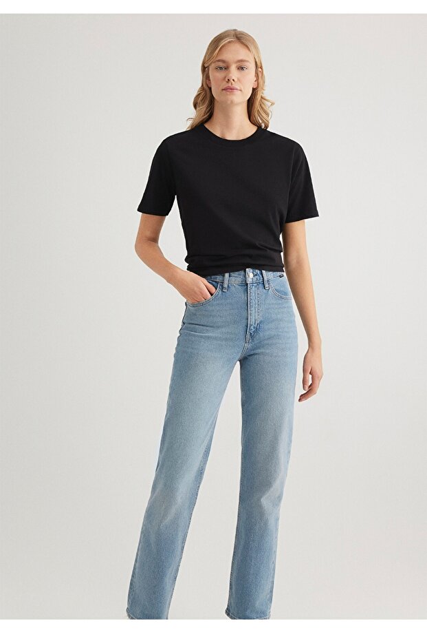 basic regular fit kadın t-shirt - 1