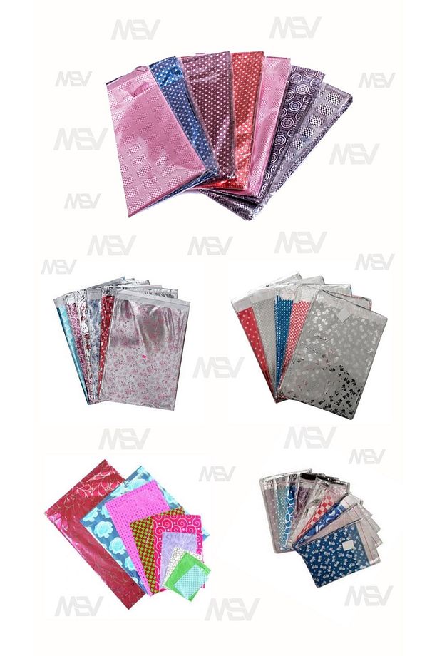Metalize Hediye Poşet Paketi  40*60 - 50 adet (Kendinden Yapışkanlı 40x60 50 adet) - 2