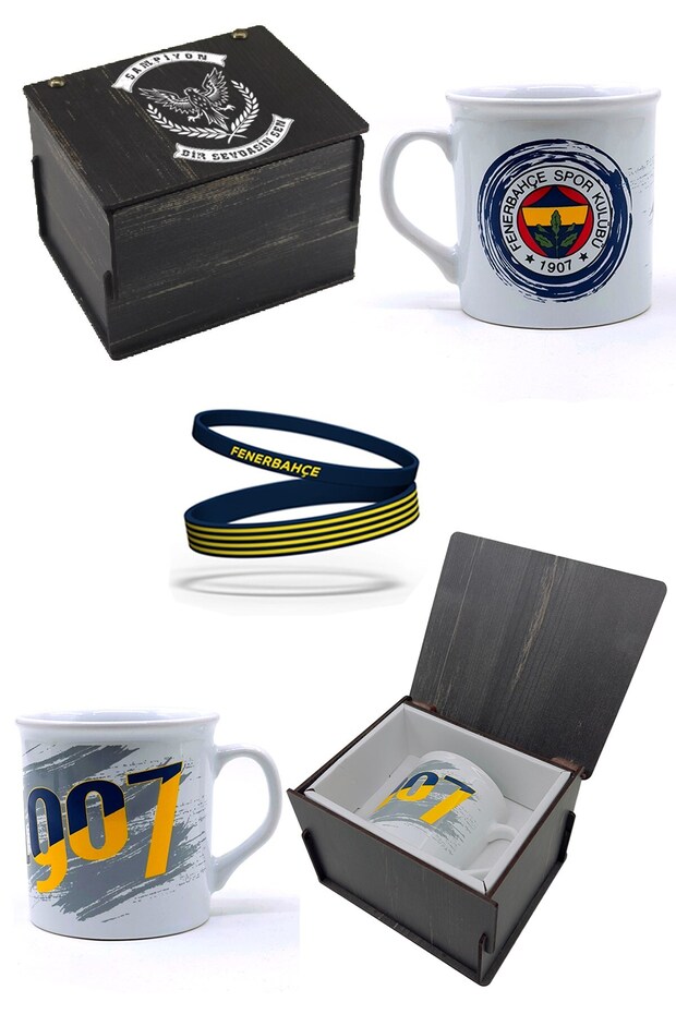Special Wooden Box - Mug Bracelet Set