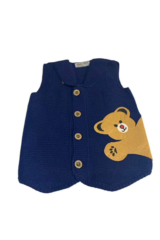 Ayıcık Model Çocuk Triko yelek - 2
