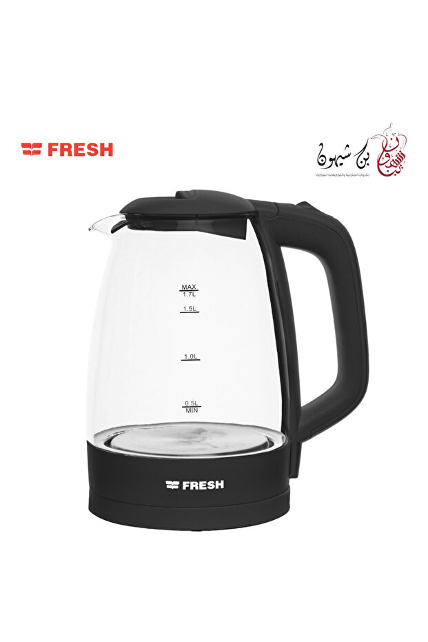 غلاية فريش زجاجية أسود-- EGK17000