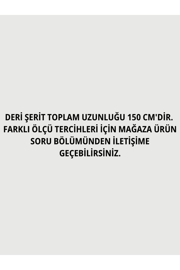 Deri Detaylı Dekoratif Yastık Tutucu Yatak Başlığı - 2 ADET 150 cm KAYIŞ - 5