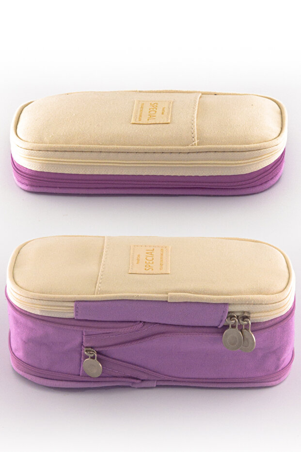 Growing Pencil Case & Pen Holder – Lilac | Blue | Yellow | Pink – Expandable, Stylish and Practical Design
