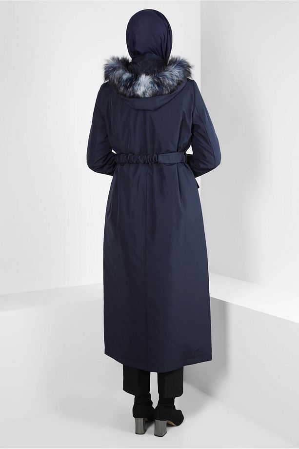 KAPÜŞONU KÜRKLÜ PARKA 90370 - 3