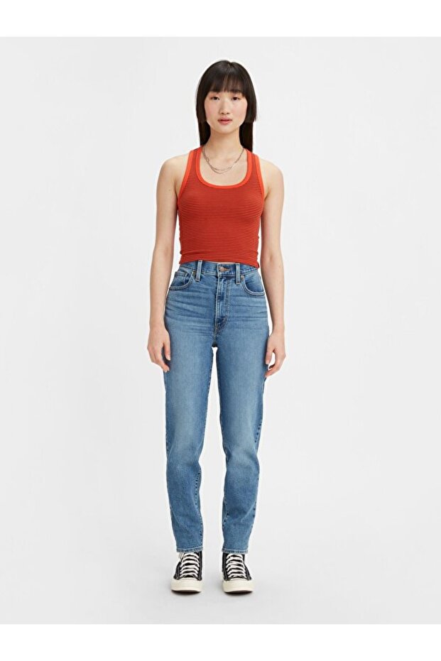 High Waist Mom Fit High Waist Jeans Jeans Pants A7745