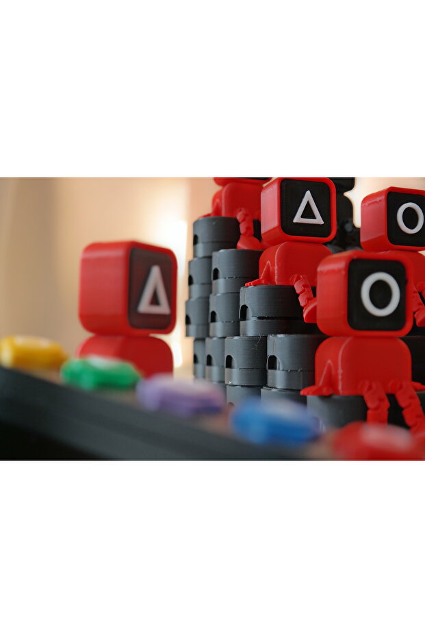 Squid Game Sevimli 4'lü Karakter Figür Seti - 3