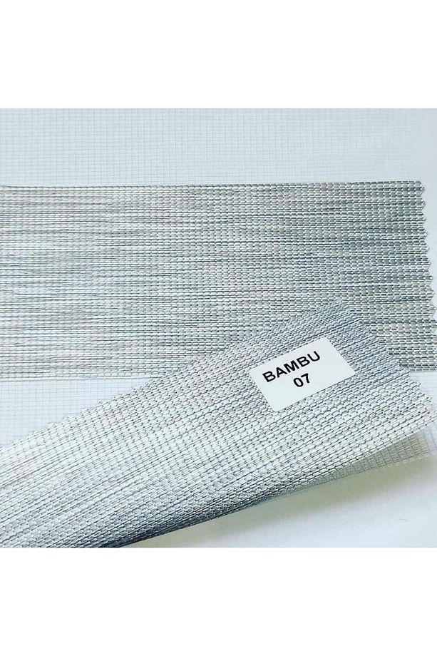 Soft Bamboo Gri Zebra Perde ( Düz ) - 5