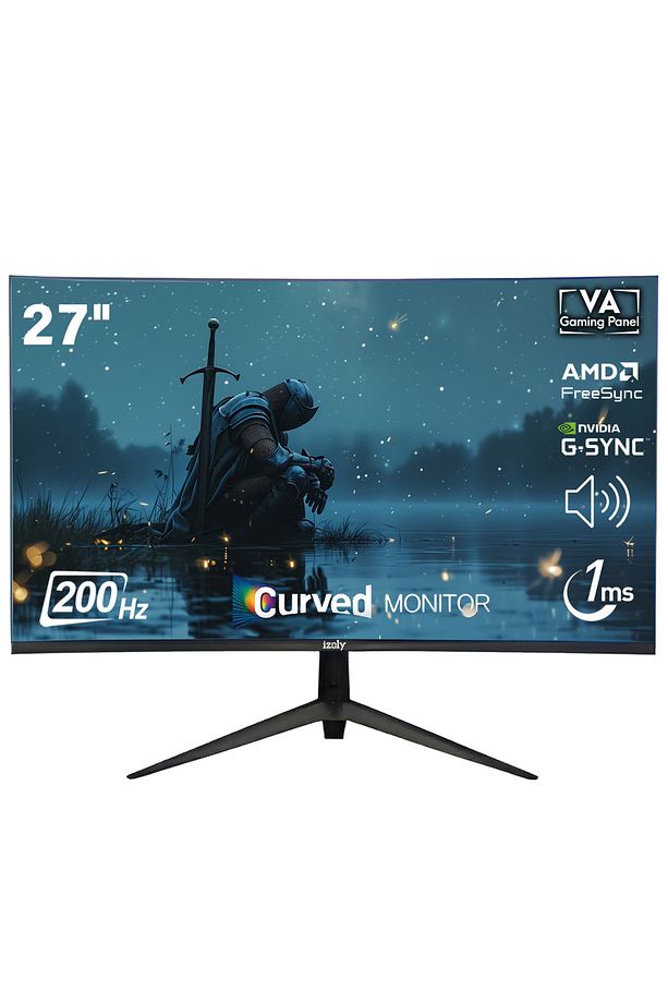 2756C200 27"1ms 200Hz Freesync/G-Sync FHD LED 2X HDMI 1X DP VA Curved Gaming Monitör - 1