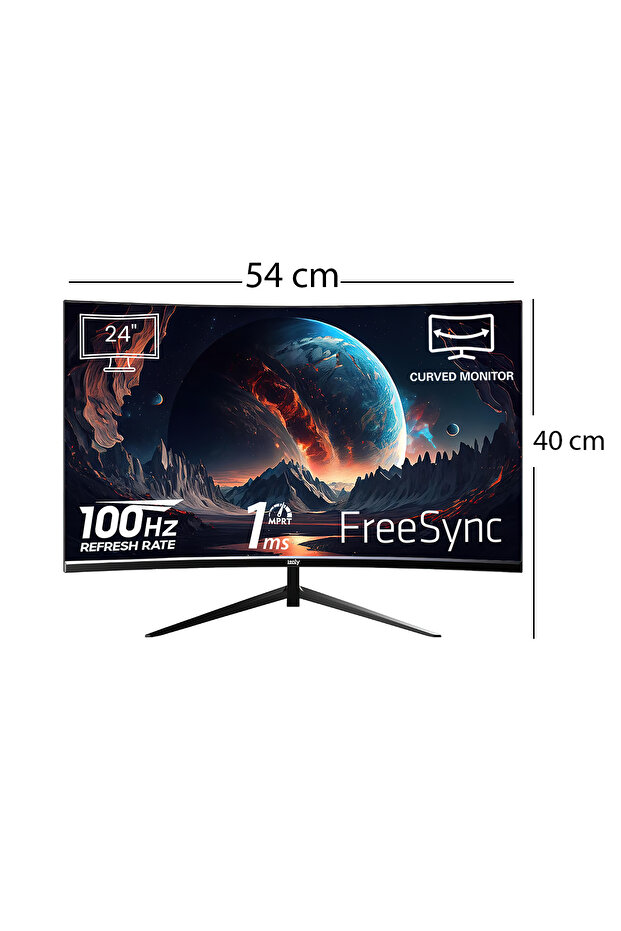Vortex 2456 24" 100hz 1ms (HDMI VGA) Full Hd Led Monitör Curved - 4