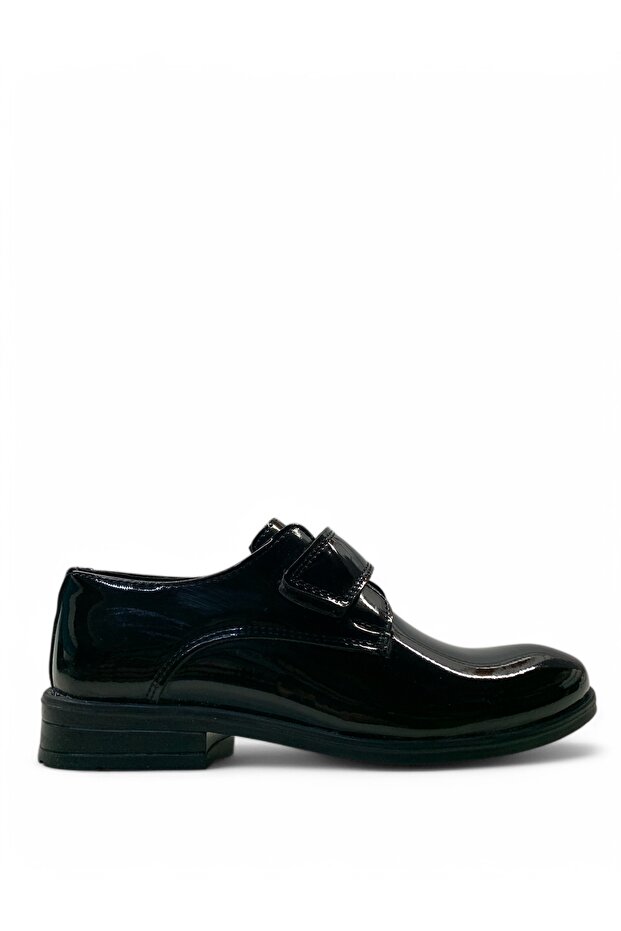 3020 Boy's Black Patent Leather Classic Shoes