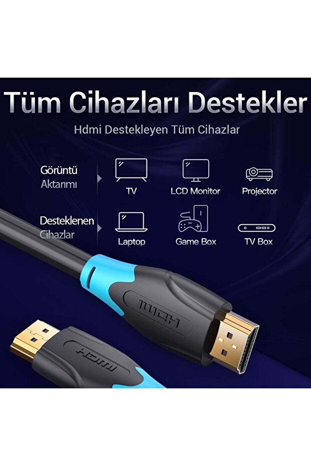 5m Hdmi Kablo Full Hd Görüntü 4k - 3