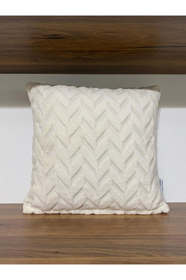 Cream Bohem Punch Embroidered Pillow Cover