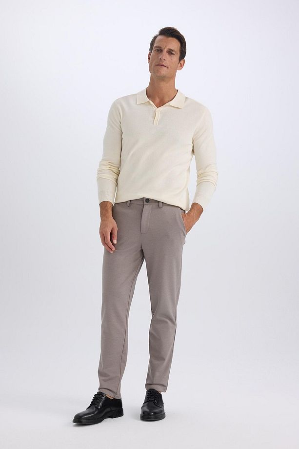 Jogger Yazlık Kumaş Pantolon Basic Düz Cepli Düz Paça T6317AZ25SP - 4