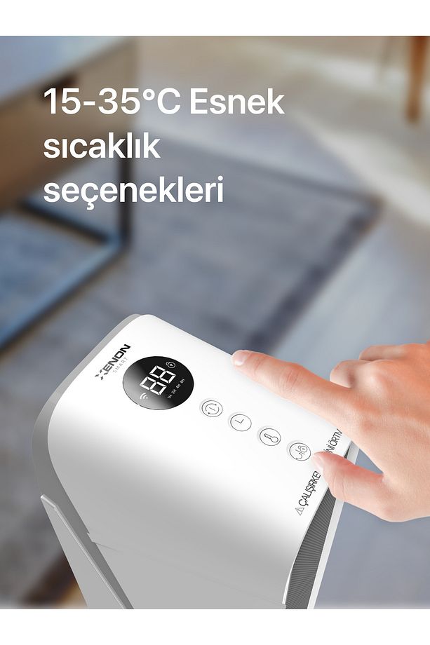 Akıllı Hava Isıtıcı 2000w Sesli Kontrol Alexa, Google Home Wi-fi Mobil App Fanlı Isıtıcı X7440 - 7